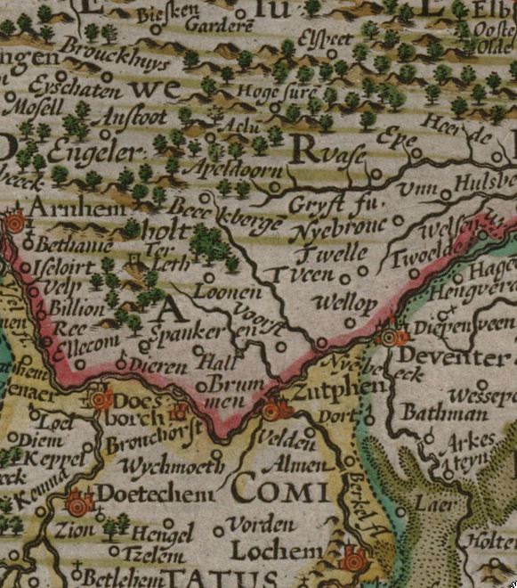 fragment Blaeu atlas op www.archiefleiden/nl/